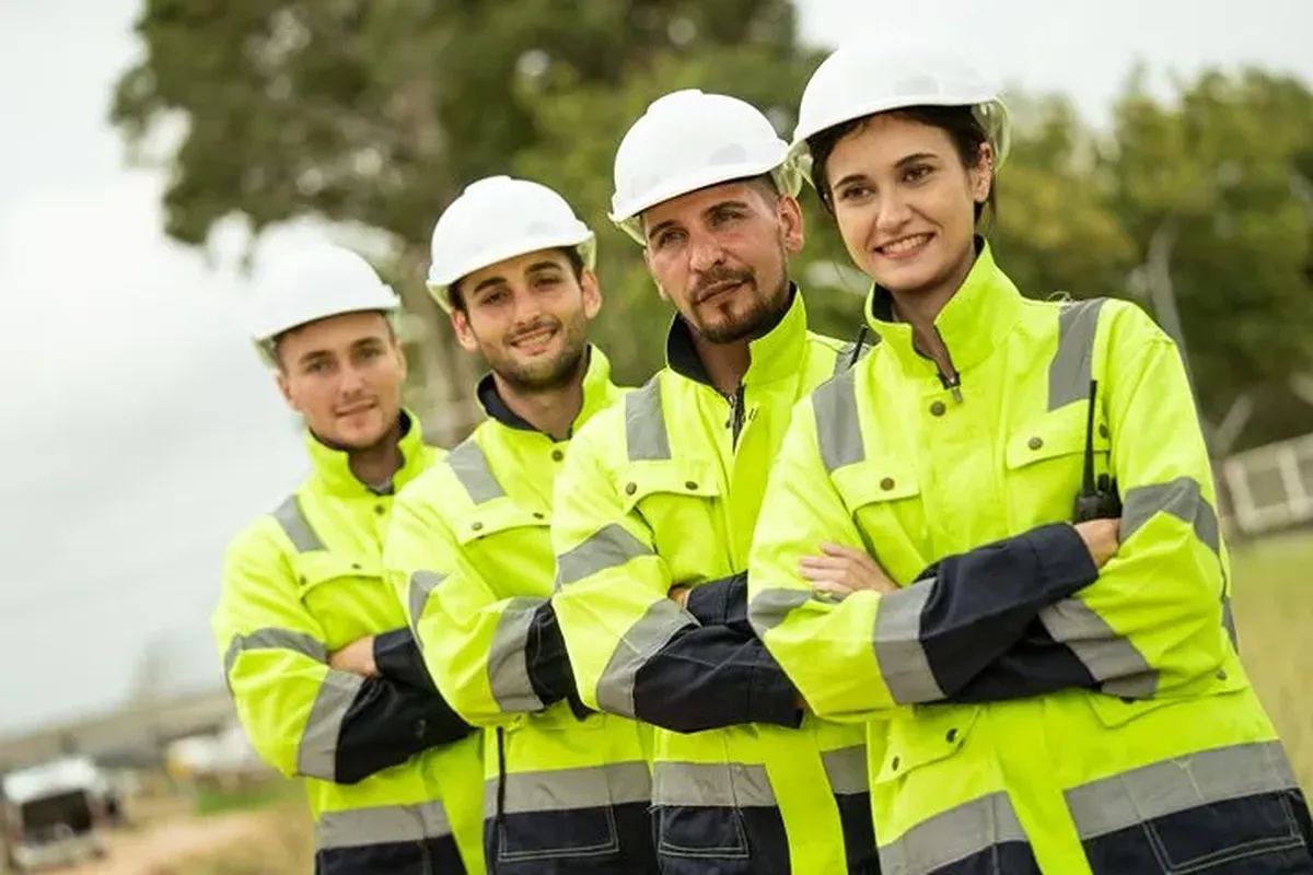 Industrial PPE coveralls and chainsaw trousers